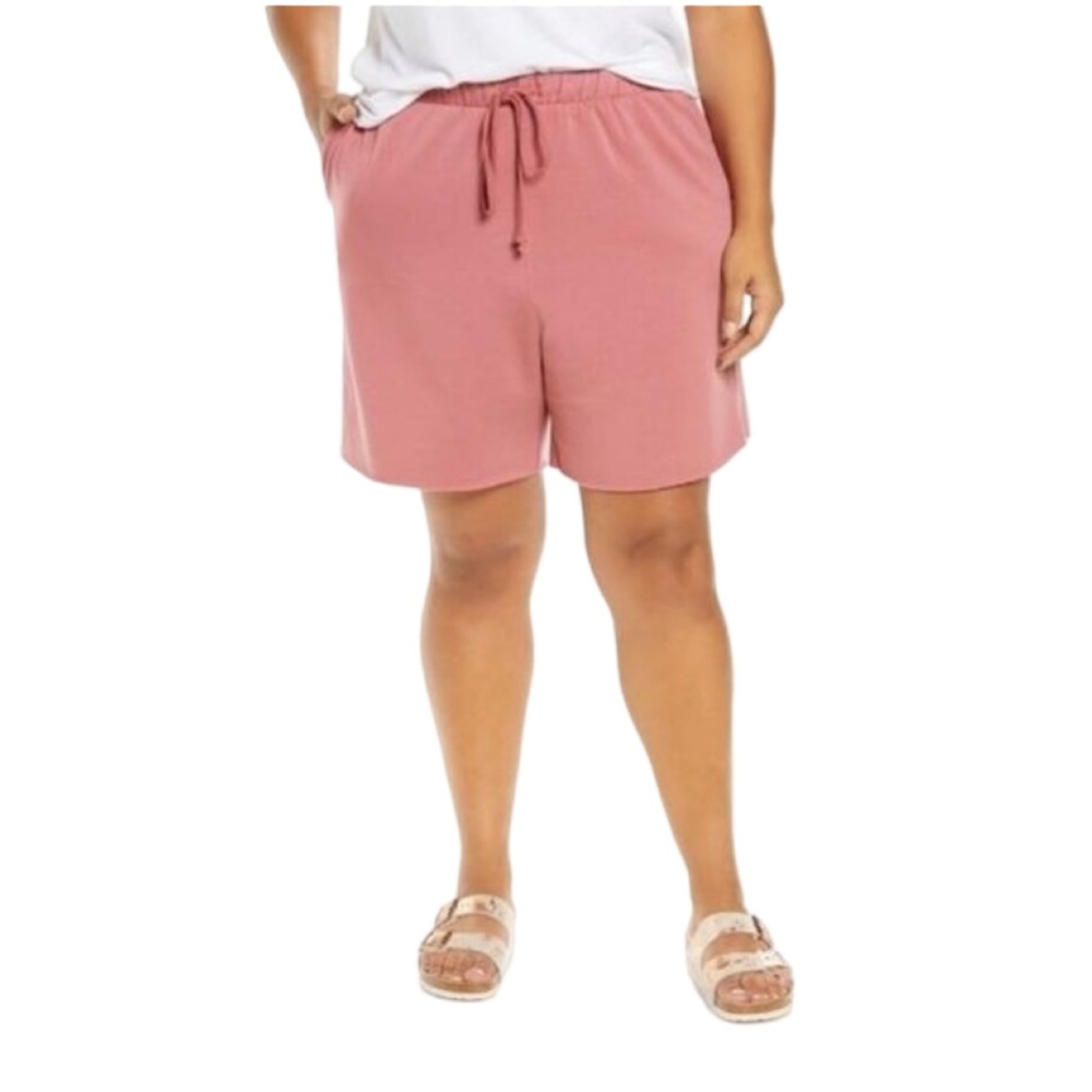 NWT Treasure & Bond Raw Hem Shorts. Pink mauve color. 1X=18W